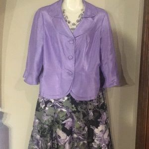 Dana Kay Purple skirt suit sz 8